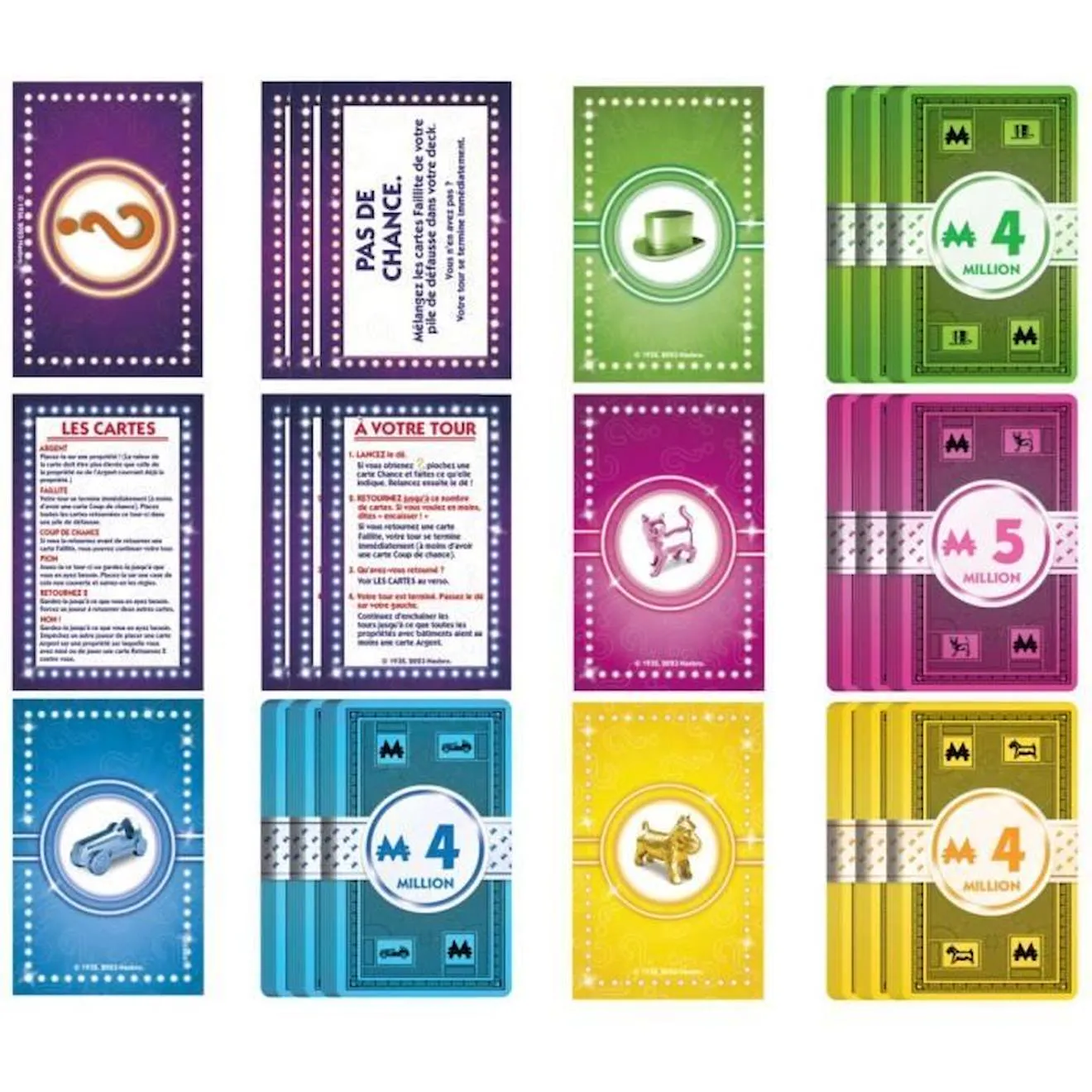 Monopoly Chance, jeu de plateau Monopoly rapide pour la famille, pour 2 à 4 joueurs, environ 20 min. bleu - Monopoly